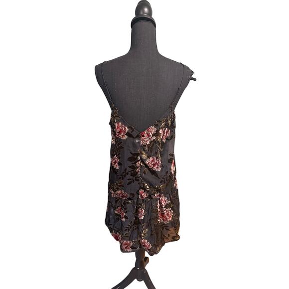 American Eagle Outfitters Floral Burned Velvet Slip Dress - Picture 4 of 6
